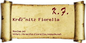 Kránitz Fiorella névjegykártya